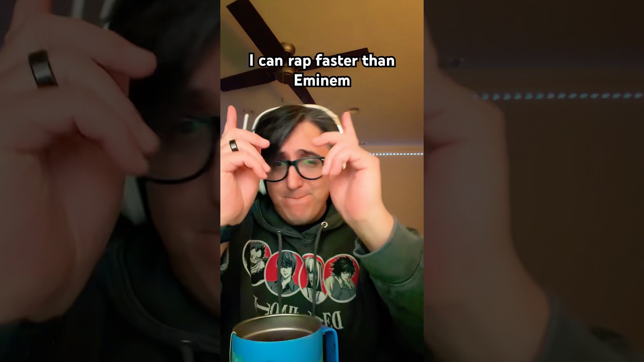 Читает рэп быстрее, чем @eminem 