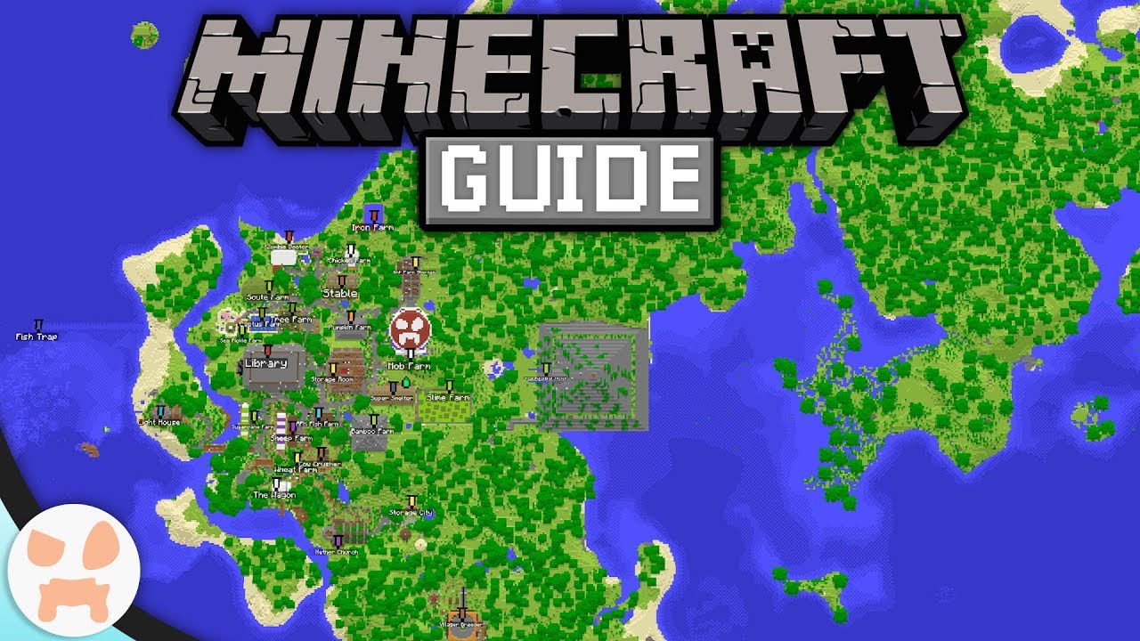 How To Make A GIANT MAP WALL!  The Minecraft Guide Episode 22