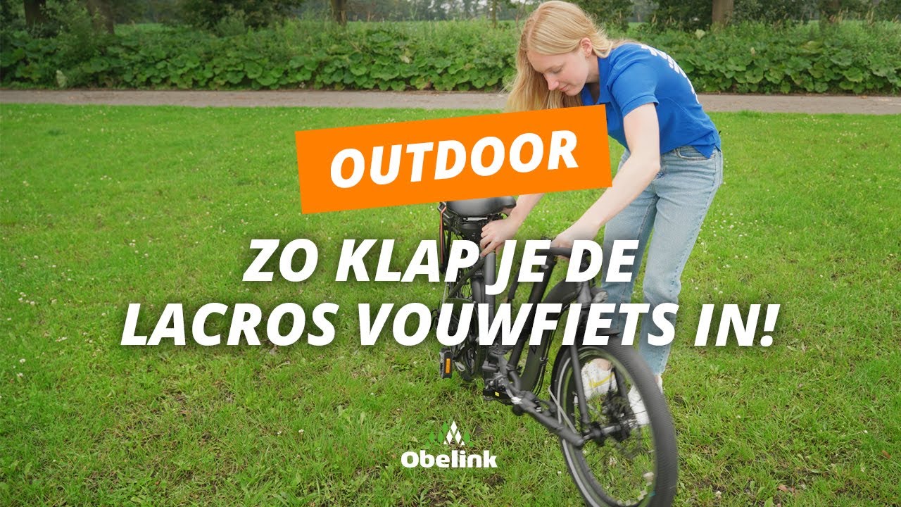 Lacros vouwfiets inklappen | Obelink - YouTube