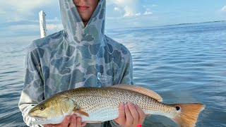 Clearwater Florida in shore fishing for redfish with - Tightlines Charter