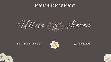 Uttara and Sravan - Engagement