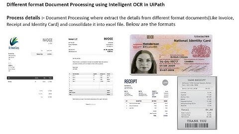 Intelligent OCR - Different format Document Processing