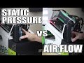 I compared static pressure fan vs airflow fan on a radiator... here is what happened