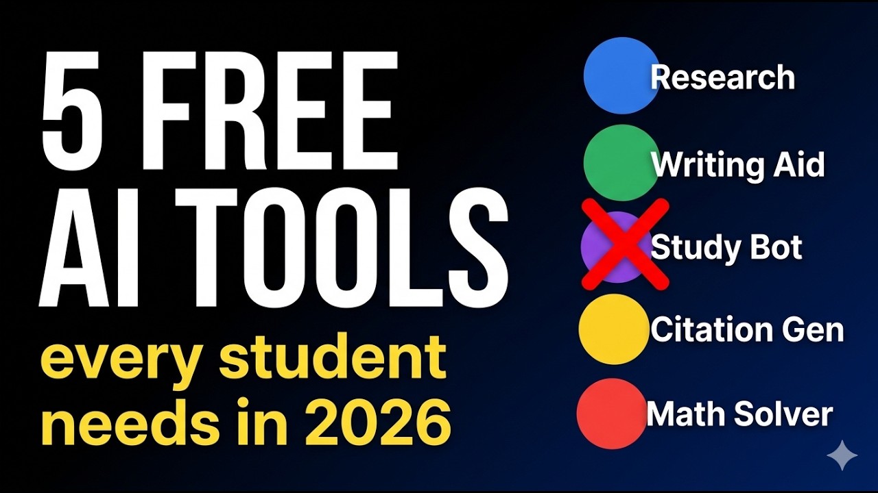 5 Free AI Tools Every Student Is Using in 2026 — And 2 You Should Avoid ...