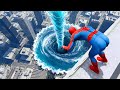 SPIDERMAN CRAZY JUMPS FALLS 5 GTA 5 Spider Man Best Fails