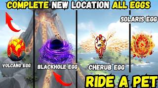 Ride A Pet Roblox! Volcano Egg, Cherub Egg, Solaris, Blackhole Egg, Locations, Ride A Pet All Eggs