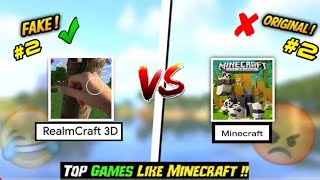 Top 5 Games like minecraft 😂 that actually blow your mind || Copy Games of Minecraft