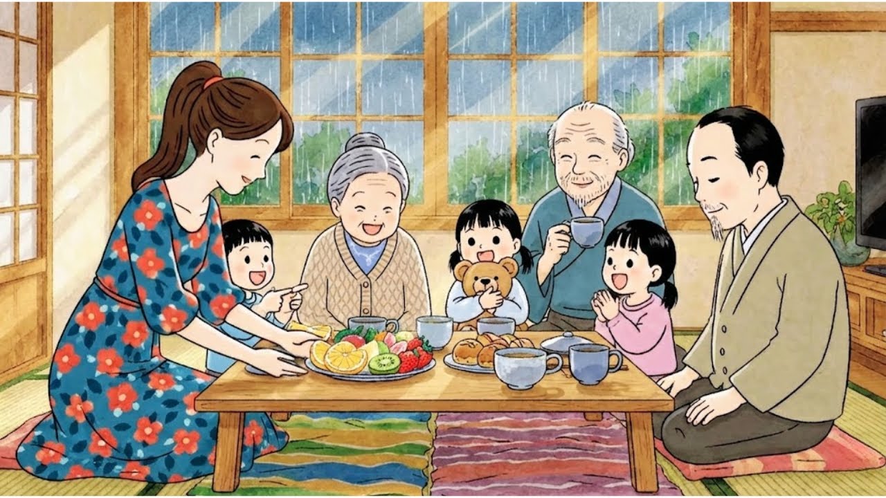 Safe & Warm inside Grandma's House during a Big Storm 🏠⚡️ 嵐の中の温かい祖母の家 Ghibli
