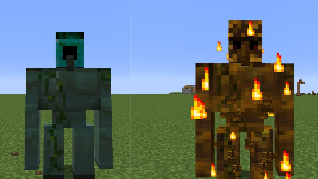 Minecraft, But With 4 Custom Golems...