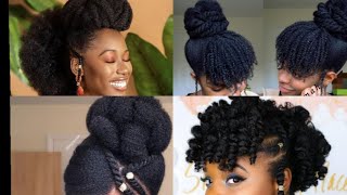 QUICK AND EASY 4B+4C NATURAL HAIRSTYLES FOR SCHOOL #BRAIDS AND PROTECTIVE HAIRSTYLES #