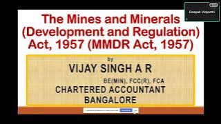 MMDR Act 1957 (MPDP - V)