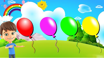 The Balloon Song (For learning colors) 🎈🌈 (Official Video) Irtaza Balloons House