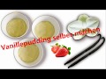 Rezept Vanillepudding selber machen mit Vanilleschote und Puderzucker