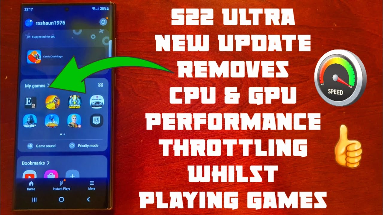 Samsung Galaxy S22 Ultra *NEW* Update Fixed CPU & GPU Game Throttling ...