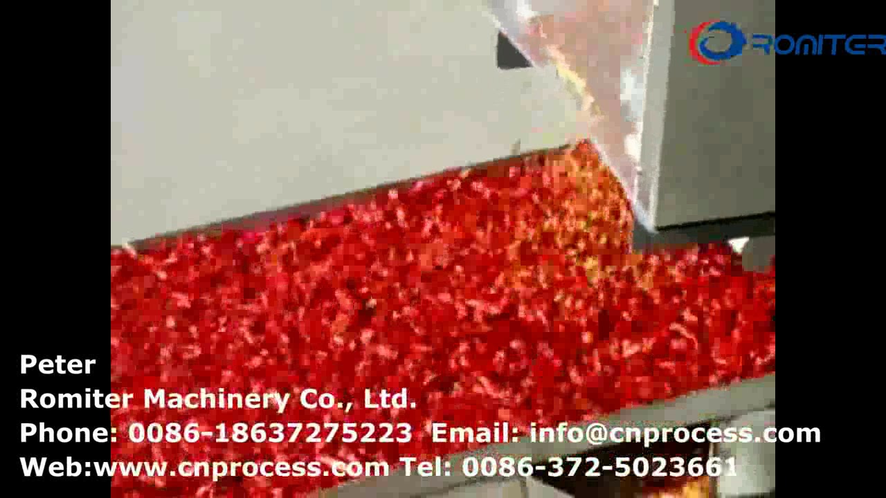 Automatic Dry Chili Cutting Machine with Seeds Removing Function