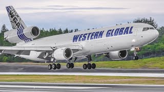 30 VERY CLOSE UP LANDINGS | Morning RUSH | Anchorage Airport Plane Spotting [ANC/PANC]