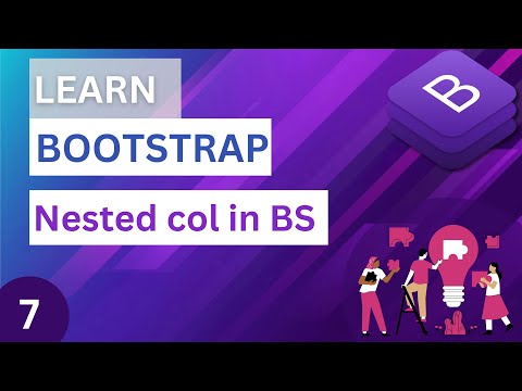 Nested column in Bootstrap | how to provide column inside a column | Bootstrap tutorial