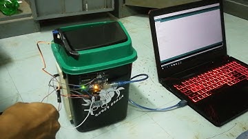 ถังขยะอัตโนมัติจากเซ็นเซอร์วัดนะยะ