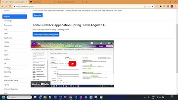 Create Todo - Building a Full Stack Todo App with Angular 16 and Spring Boot 3