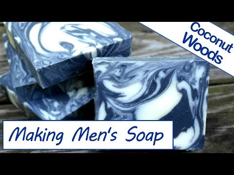 Making Soap for Men - Coconut Woods 🥥🌴 Thermal Mermaid