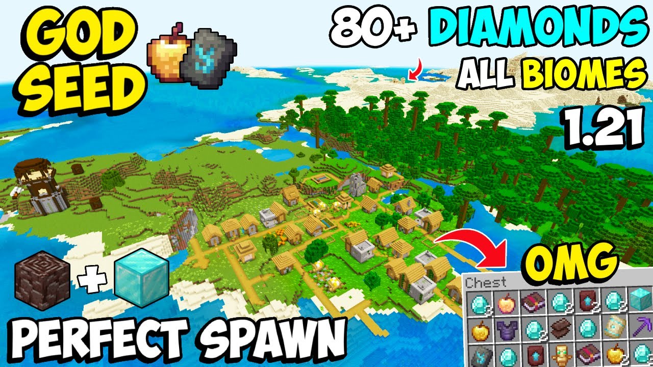 🔥 Ultimate [God Seed] For Minecraft 1.21 Bedrock & PE | 5 Blacksmith ...