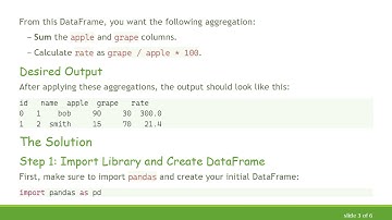 How to Aggregate DataFrame Columns in Python Using Custom Functions