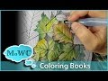 Coloring with Watercolor in Adult Coloring Books