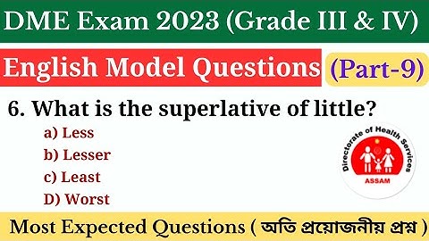English Model Questions for DME | DME English video | dme english question answer | DME exam 2023