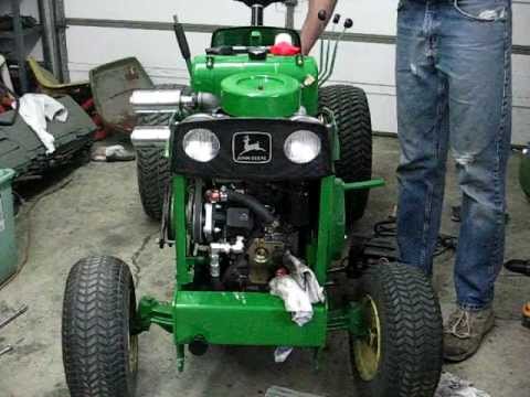 1968 John Deere 112 Diesel startup - YouTube 1968 john deere 112 wiring diagram 