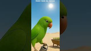 Parrot Saved All Animals in desert 😭😱#parrot #cartoon