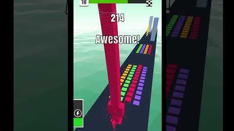 Stack Colors Level 18 Gameplay | KING OF GAMES #Shorts