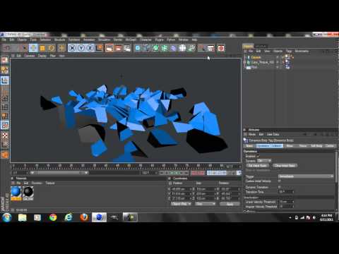 How To Make An On Collision Effects In Cinema 4D With Thruasi And Xbreacker