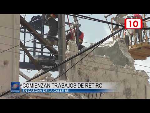 93342 Comienzan trabajos de retiro en casona de la calle 65