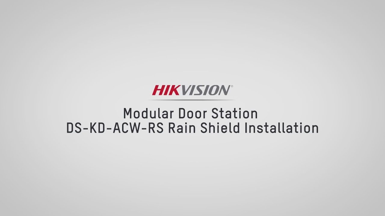 hikvision rain cover