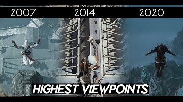 AC Valhalla "HIGHEST VIEWPOINT COMPARISON" with all Assassin