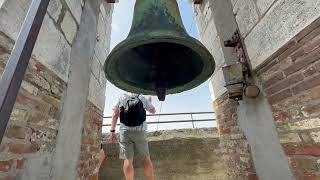 CLIMBING THE CLOCK TOWER OF THE MUNICIPAL BUILDING IN MONTEPULCIANO IN TUSCANY