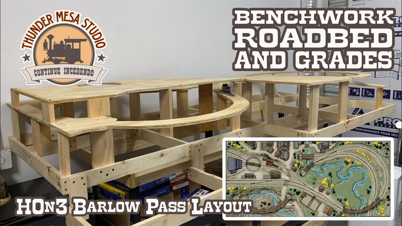 HOn3 Barlow Pass Layout | Benchwork, Roadbed and Grades