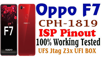 OPPO F7 CPH-1819 UFS ISP Pinout Jumper Ways IMAGE Free Download For Unlock #GSM_Free_Equipment