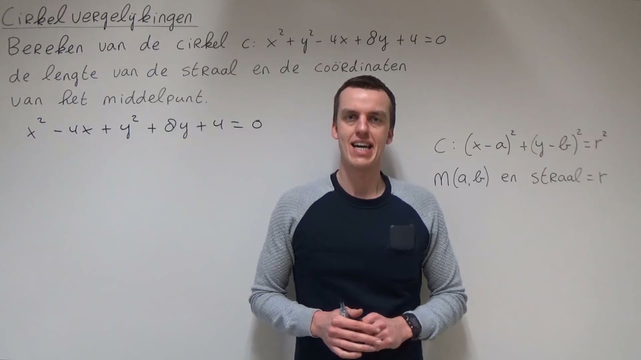 Cirkelvergelijkingen (HAVO wiskunde B)