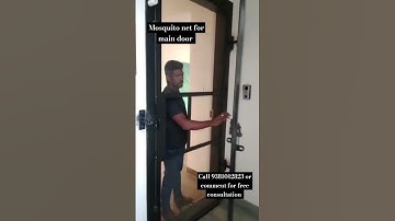 Stainless steel mosquito net for main door - for a pest free home #pestcontrol #mosquitocontrol