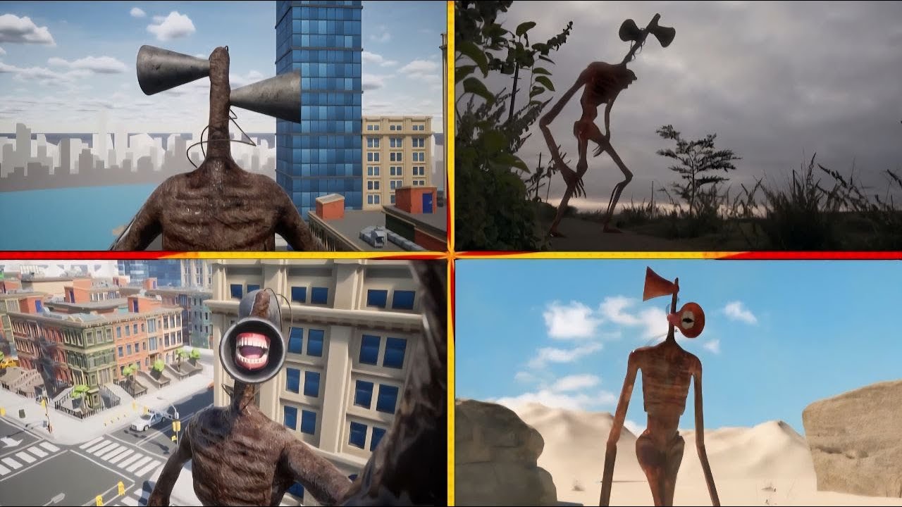 Siren Head vs Siren Head vs Siren Head vs Siren Head - Tiles Hop exe