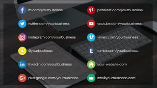 Circle Burst Social Media Lower Thirds - After Effects Template