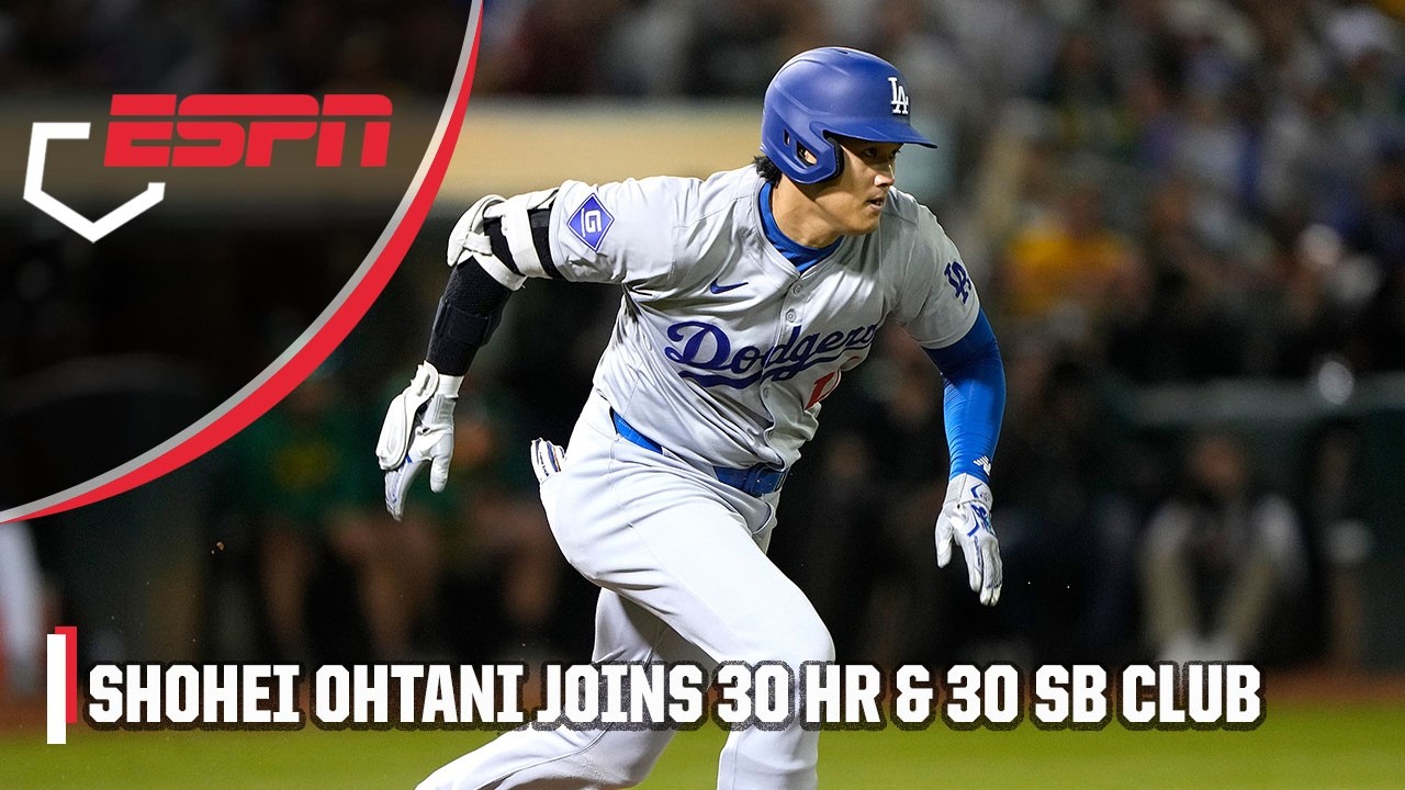 SHOHEI OHTANI joins the 30 HR-30 SB club 🔥 | ESPN MLB - YouTube