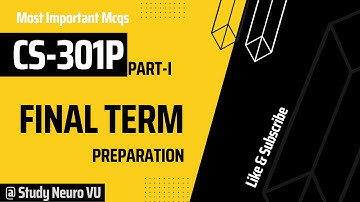 #CS 301p | cs301p final term preparation | cs301 practical MCQs preparation Part-I 2023