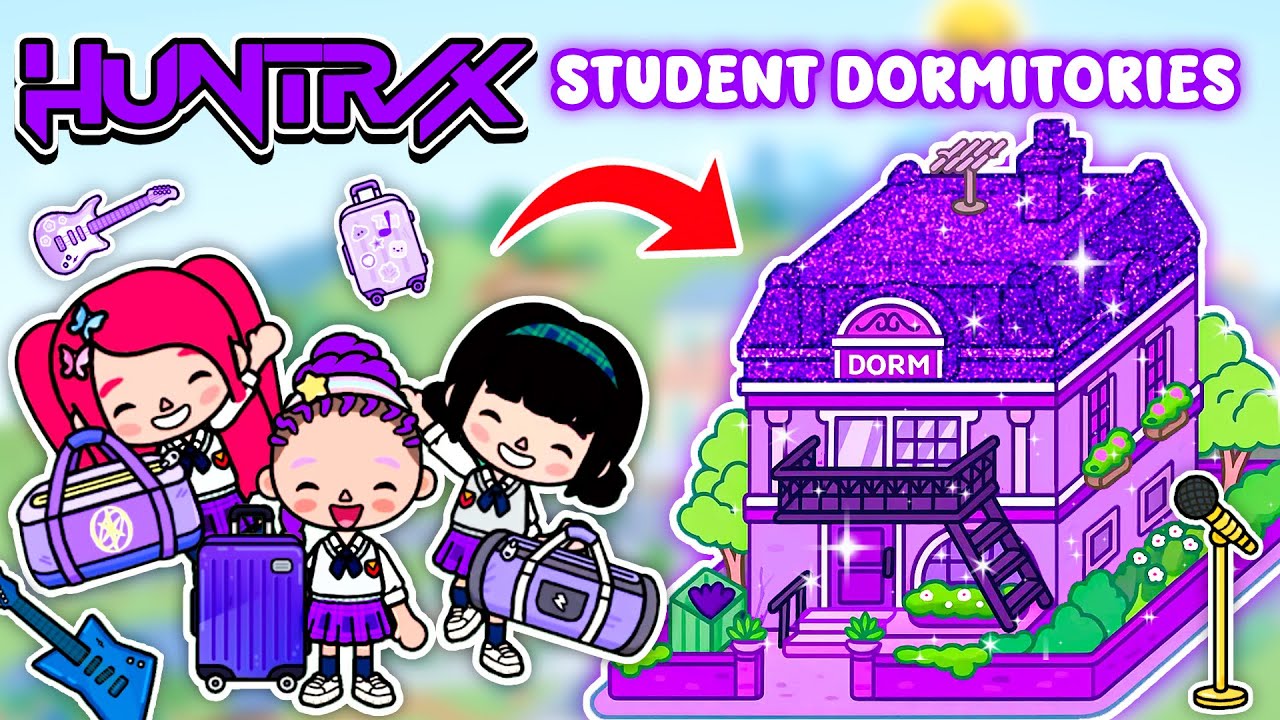Как сделать университетское общежитие 🏫 для Хантрикс в квартире на Бик-стрит | Toca Boca