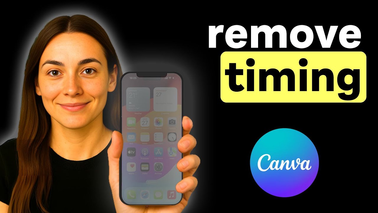 How to Remove Timing in Canva