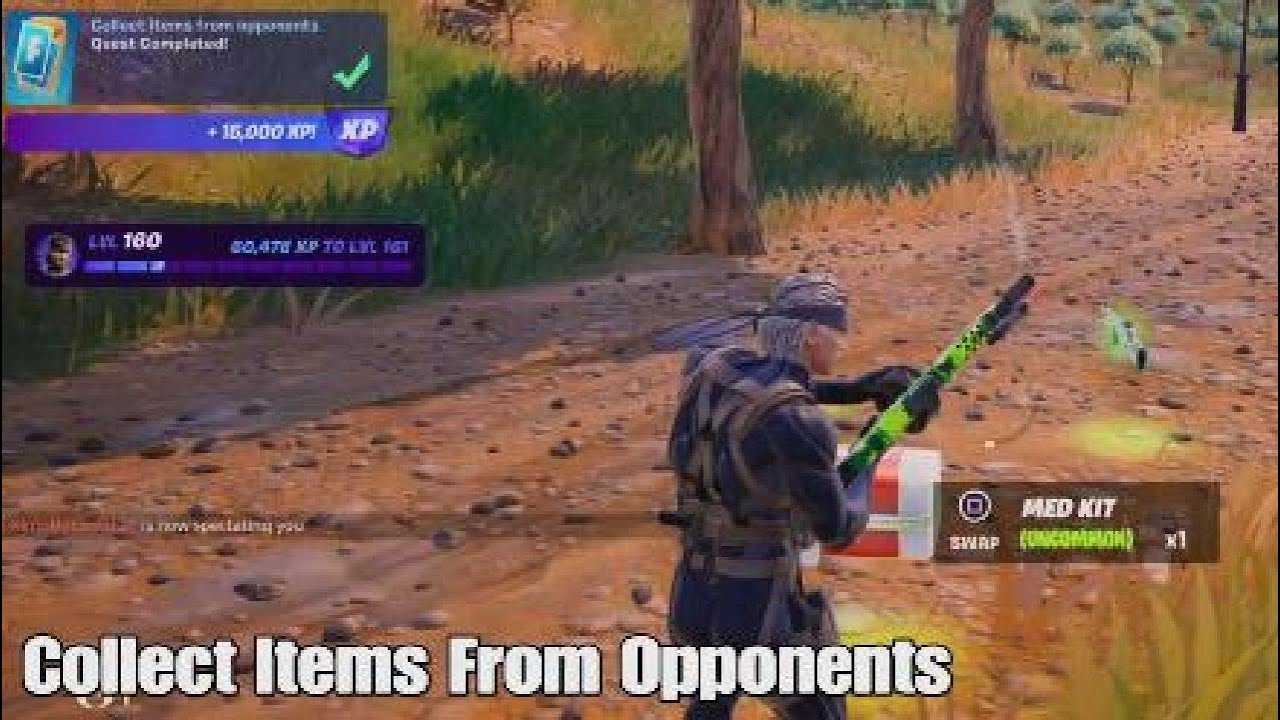 Collect Items From Opponents - Fortnite Week 9 Weekly Quest