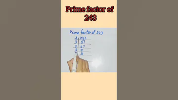 243 Ky Prime Factor Prime Factor Of 243 Viral Youtube Youtubeshorts 