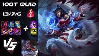 100 Thieves Quid MID Ahri vs Aurora [PENTAKILL] - NA Challenger Patch 26.3