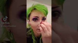 Tiffany Valentine Bride Of Chucky Cosplay Makeup Transition Tiktok By Sourbunbun